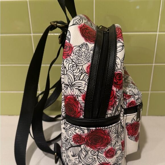 Rare Disney x Loungefly Sketched Belle & Roses Mini Backpack main image 6